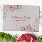 パステルピンクローズフラワーフローラ母の日ギフト カッティングボード