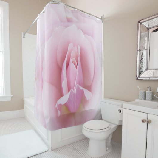 パステルピンクローズ シャワーカーテン (インサイチュ)