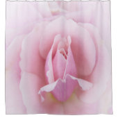 パステルピンクローズ シャワーカーテン (正面)