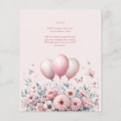 パステルピンクローゼズリボンベビーシャワーソフトエレガントソフト (裏面)