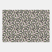 パステルピンクワイルドフラワーバッド ラッピングペーパーシート (正面2)