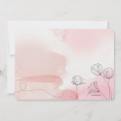 パステルピンク宗教的招待状 招待状 (裏面)