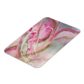 パステルピンク抽象芸術アートオンカンバス マグネット (左側)