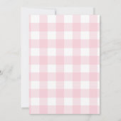 パステルピンク春フローラガールバースデーパーティー 招待状 (裏面)