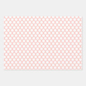 パステルピンク水玉模様ラッピング紙シート ラッピングペーパーシート (正面2)