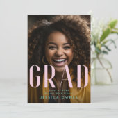 パステルピンク海グリーン高校2024年の写真 案内状 (スタンド正面)