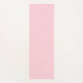 パステルピンク無地のカラー |クラシック |エレガント | ヨガマット (正面)
