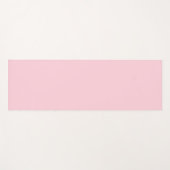 パステルピンク無地のカラー |クラシック |エレガント | ヨガマット (正面(横))