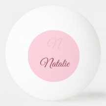 パステルピンク無地の色モノグラムの