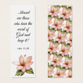 パステルピンク熱帯フローラエレガントバイブル (正面&裏面)