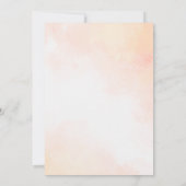 パステルピンク甘いテディベア誕生日パーティー 招待状 (裏面)