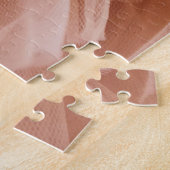 パステルピンク生地：エレガント質感。 ジグソーパズル (側面)