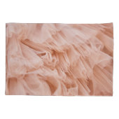 パステルピンク生地：エレガント質感。 枕カバー (裏面)