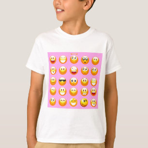 パステルピンク絵文字 Tシャツ