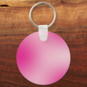 パステルピンク色の抽象芸術ぼやけグラデーショングラデーション キーホルダー (正面)