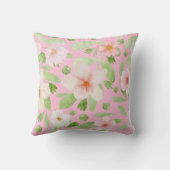 パステルピンク花柄装飾用クッション クッション (裏面)