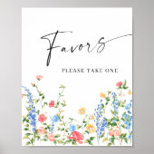 パステルピンク赤面ボヘミアンワイルドフラワーズウィブライド ポスター (正面)