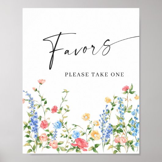 パステルピンク赤面ボヘミアンワイルドフラワーズウィブライド ポスター (正面)