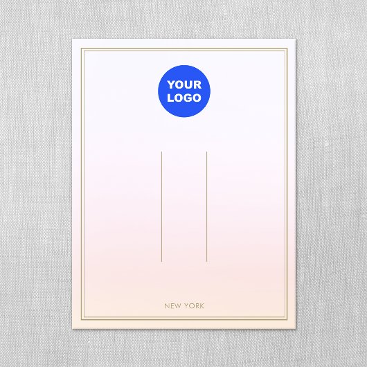 パステルピンク追加ロゴグラデーションヘアクリップディスプレイ 招待状