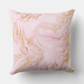 パステルピンク金ゴールドホワイトマーブルビップ クッション (裏面)