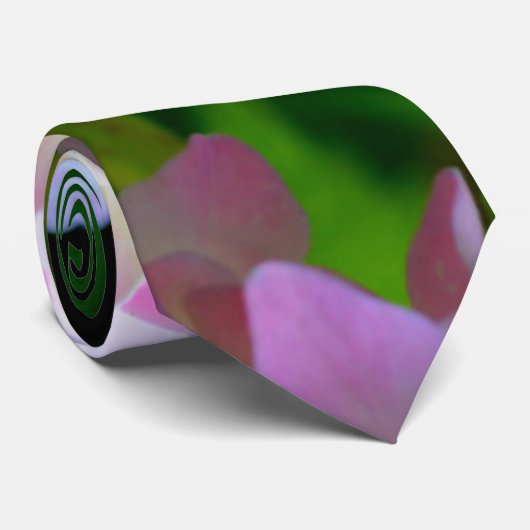 パステルピンク黄色の紫色のアジサイ花の花嫁 ネクタイ (ロール)