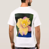 パステルピンク&イエローオーキッド Tシャツ (裏面)