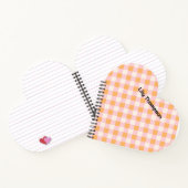 パステルピンク&オレンジスクウェアプランナー ノートブック (内部)