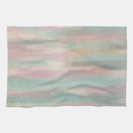 パステルピンク&グリーンエステティック – モロッコヒルズレンジ キッチンタオル