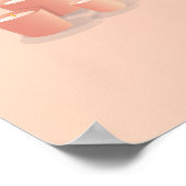 パステルピンク&グリーンバスルーム |バブルバス ポスター (角)