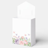 パステルピンク&パープルフローラ蝶 フェイバーボックス (オープン)
