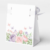 パステルピンク&パープルフローラ蝶 フェイバーボックス (裏面サイド)