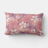 パステルピンク&パープルフローラ ランバークッション (裏面)
