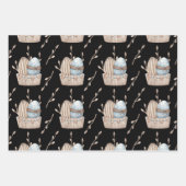 パステルピンク&ブルーイースターエッグ ラッピングペーパーシート (正面)