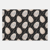 パステルピンク&ブルーイースターエッグ ラッピングペーパーシート (正面3)