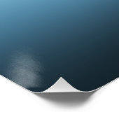 パステルピンク&ブルーグラデーションインディゴバラ グラデーション ポスター (コーナー)