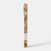 パステルピンク、ブルー、金ゴールド&シルバーグリッター iPhone 15ケース (左側面)