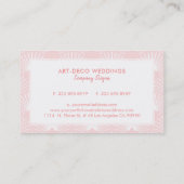 パステルピンク&ホワイトアートデコパターン 名刺 (裏面)