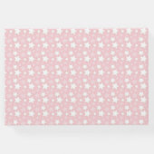 パステルピンク&ホワイトスターズ&タンテディベア ゲストブック (裏面)