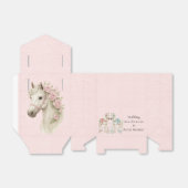 パステルピンク&ホワイトホース結婚ズ フェイバーボックス (折り畳みなし)