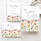 パステルピンク ボヘミア ワイルドフラワーズ ウェディング ゲーム カード