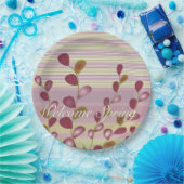 パステルピンク&マウヴ ペーパープレート (パーティー)