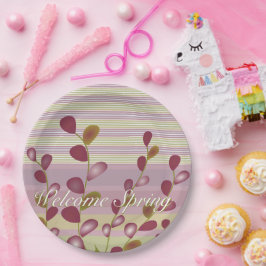 パステルピンク&マウヴ ペーパープレート