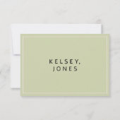 パステルピンク ミントゴールド ユーカリの葉 ブライズメイド 招待状 (裏面)