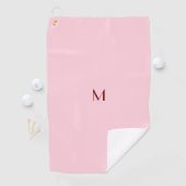 パステルピンク – モノグラムの追加 ゴルフタオル (インサイチュ)