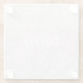 パステルピンク《写真》ぼけ味デザインガラスコースター ガラスコースター (裏面)