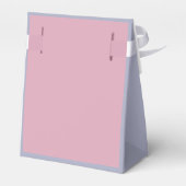 パステルピンク、紫と青のレトロメリークリスマス フェイバーボックス (裏面サイド)