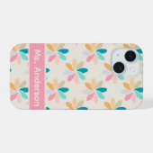 パステルピンホイール iPhone 15ケース (裏面横)