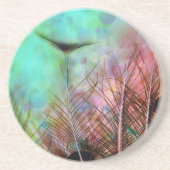 パステルピーコックフェザー コースター (正面)