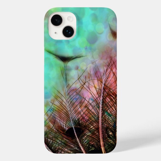 パステルピーコックフェザー Case-Mate iPhoneケース (裏面)
