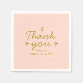 パステルピーシー手書きブライダルシャワー スタンダードカクテルナプキン